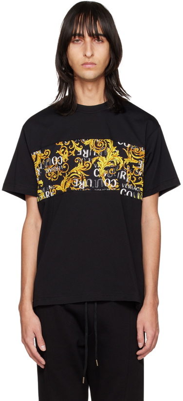 Photo: Versace Jeans Couture Black Paneled T-Shirt