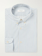 Boglioli - Button-Down Collar Striped Cotton Shirt - Blue