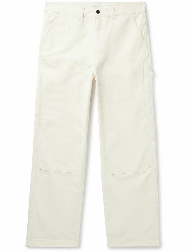 Photo: Saturdays NYC - Morris Straight-Leg Cotton-Blend Twill Trousers - Neutrals