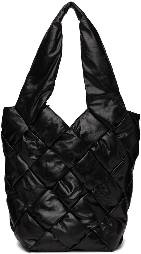 Photo: Bottega Veneta Black Cassette Tote