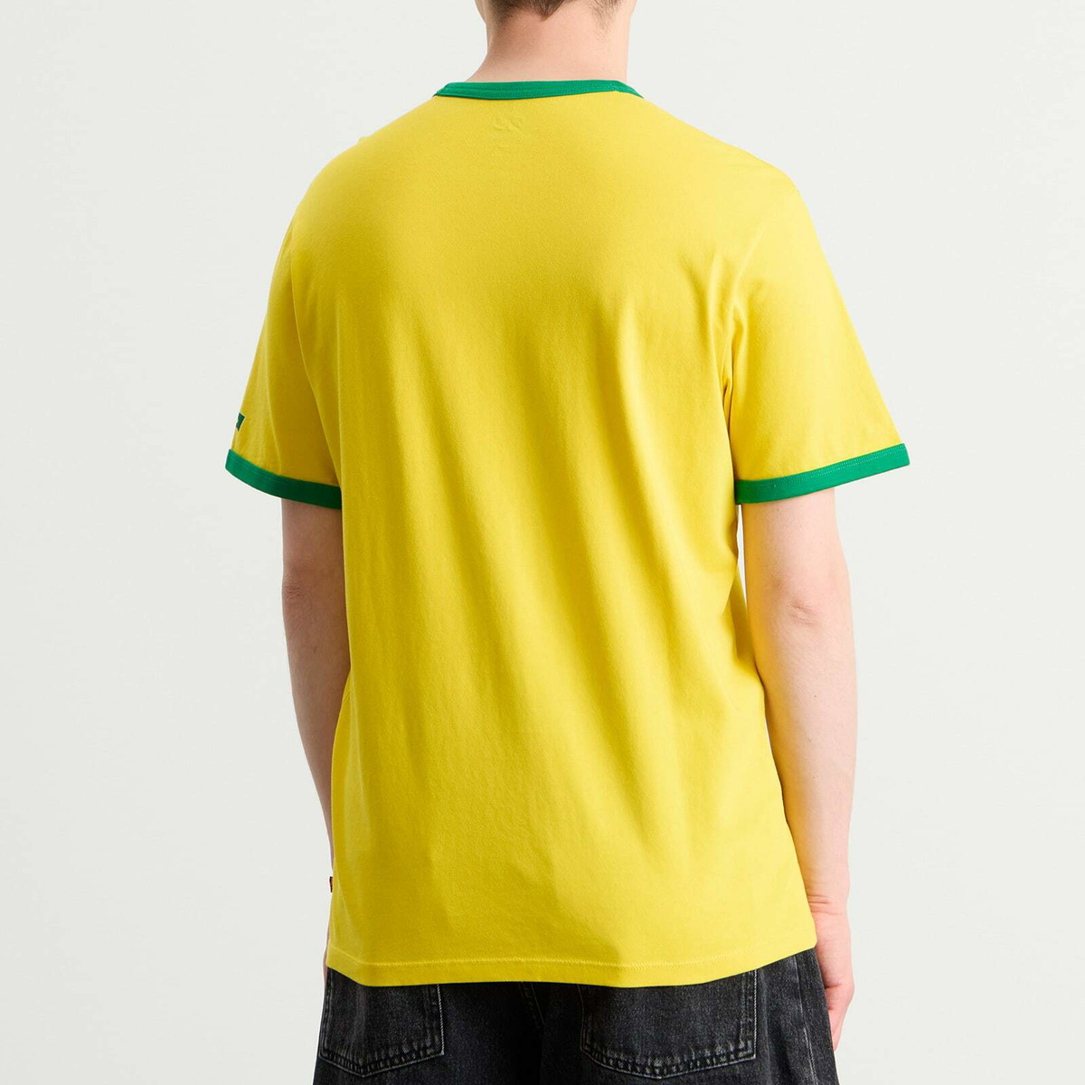Levi's Men's Brasil Retro Ringer T-Shirt in Yellow