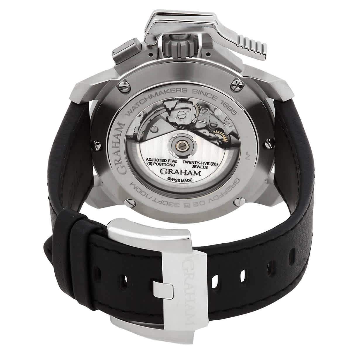 Graham Chronofighter Oversize Target Chronograph Black Skeleton Dial Automatic Mens Watch 2CCAS.B36A