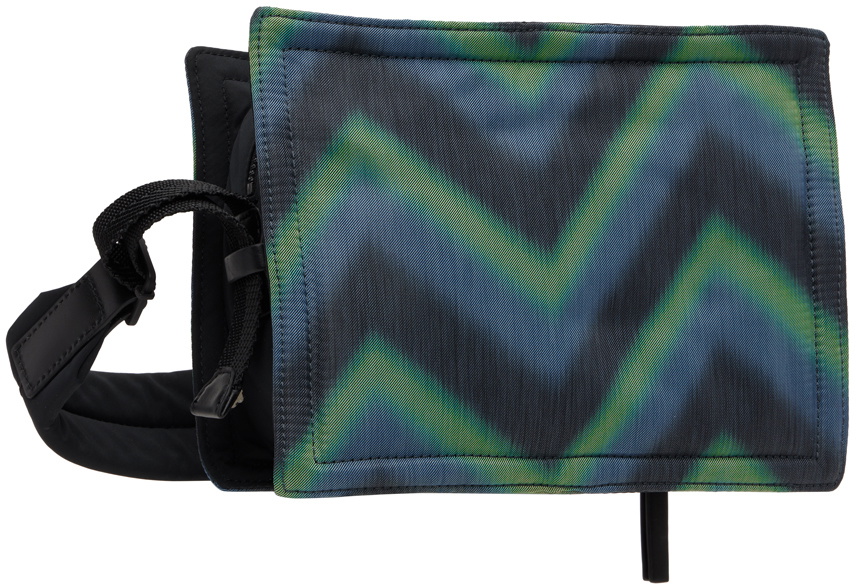 Paul Smith Blue & Green Zig Zag Bag Paul Smith