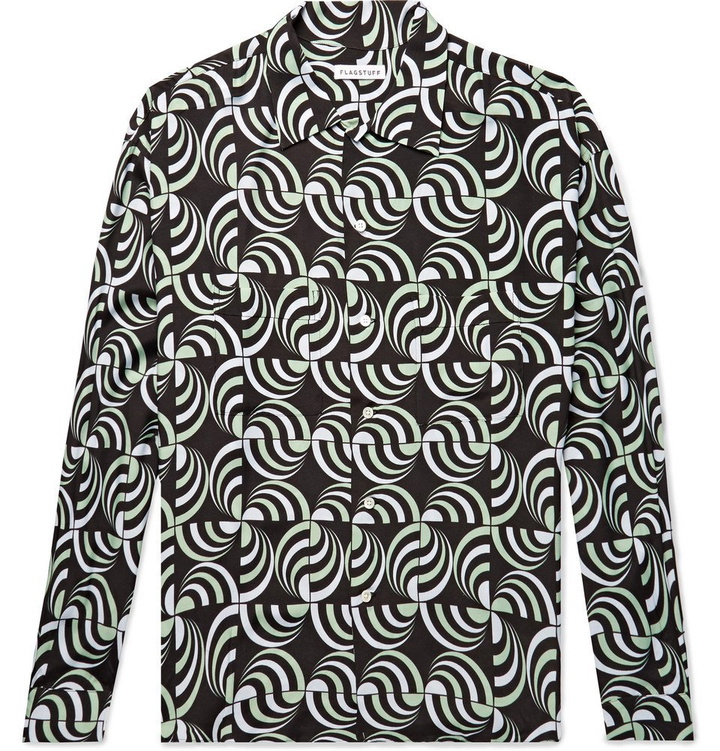 Photo: Flagstuff - Printed Woven Shirt - Men - Black