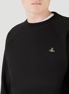 Embroidered-Logo Sweatshirt in Black 