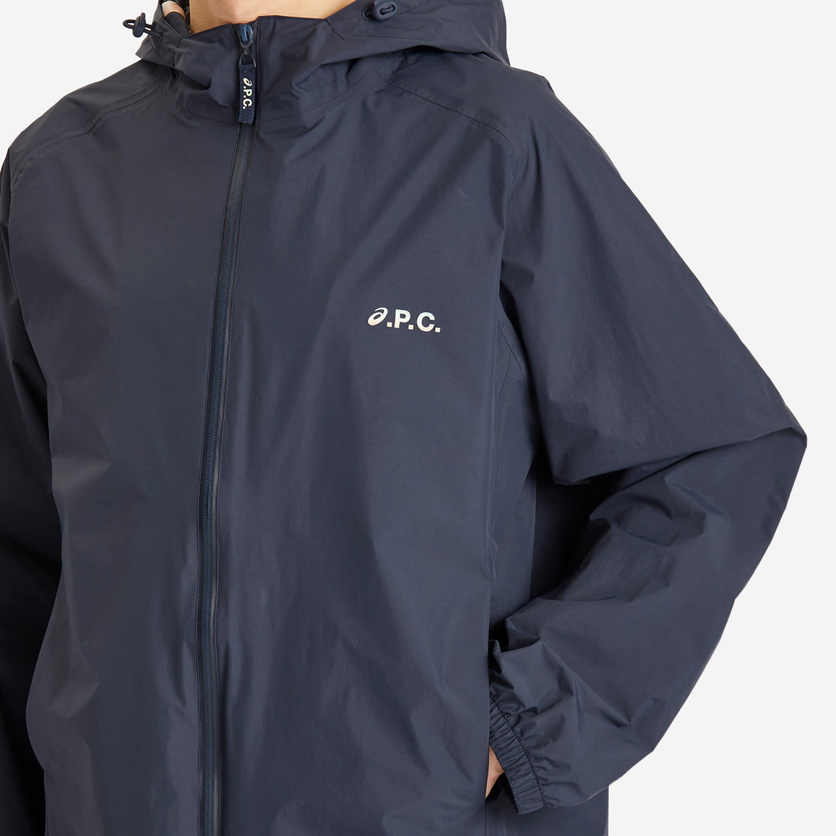 A.P.C. Men's x Asics Meadow Water Repellent Jacket in Dark Navy A.P.C.