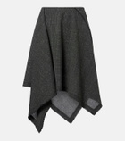 McQueen Prince of Wales check wool midi skirt
