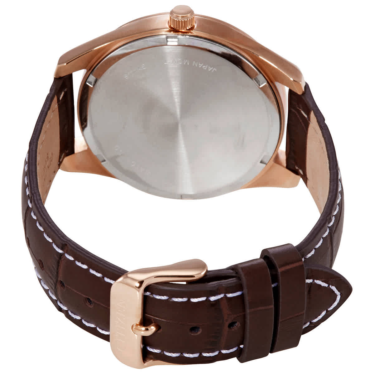 Citizen Quartz Black Dial Brown Leather Ladies Watch BI1033-04E