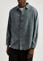 Rag & Bone Matthew Faded Denim Shirt Blue