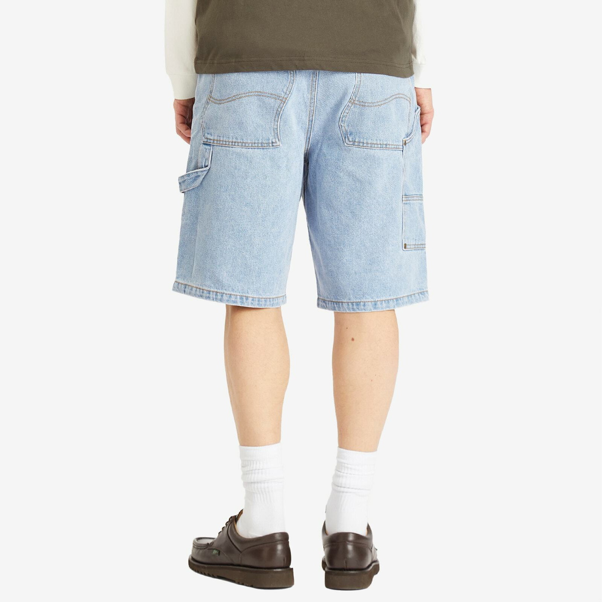 Dime Men's Carpenter Denim Shorts in Blue Washed Dime