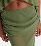 Bananhot Adelina draped maxi skirt