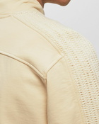 Arte Antwerp Lace Detail Fleece Jacket Beige - Mens - Track Jackets