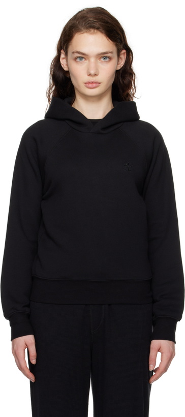 Photo: ÉTERNE Black Shrunken Hoodie