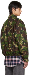 Martine Rose Green Camo Jacket