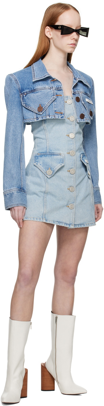 ☆EMMA DENIM MINI DRESS エマ デニム ミニドレス/KIMHEKIM☆ KIMHĒKIM Blue Emma Denim Minidress KIMHĒKIM