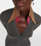 Prada Cashmere, wool, and silk cardigan