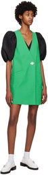 GANNI Green Suiting Vest Minidress