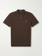 Polo Ralph Lauren - Logo-Embroidered Cotton-Piqué Polo Shirt - Brown