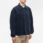 Neighborhood Men's Cord Windbreaker Jacket in Navy