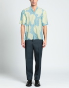 Msgm Mens Shirt Sky in Blue