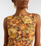 Faithfull Ana floral linen top