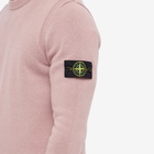 Stone Island Men's Lambswool Crew Neck Knit in Rose