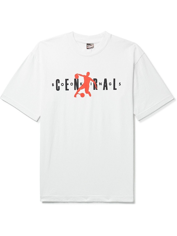 Photo: Central Bookings Intl™️ - Logo-Print Cotton-Jersey T-Shirt - White
