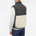 AMI Men's Sherpa Fleece Gilet in Natural/Black