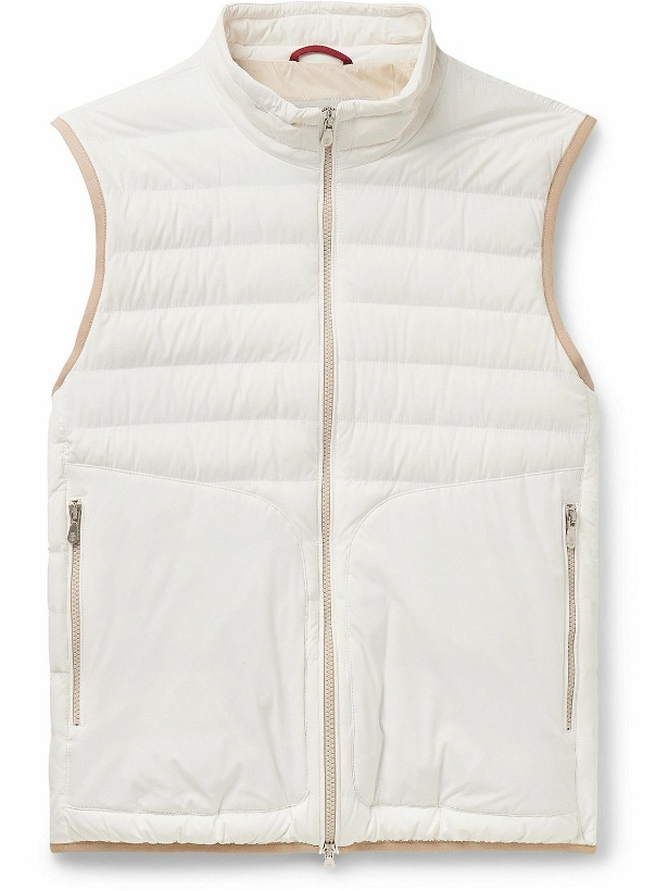 Photo: Brunello Cucinelli - Quilted Shell Down Gilet - White