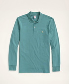 Brooks Brothers Men's Golden Fleece Original Fit Stretch Supima Long-Sleeve Polo Shirt | Teal