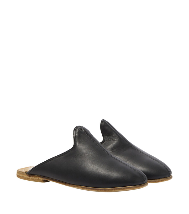 Photo: Sabah Shearling-lined leather mules