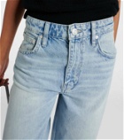 Frame High-rise barrel-leg jeans
