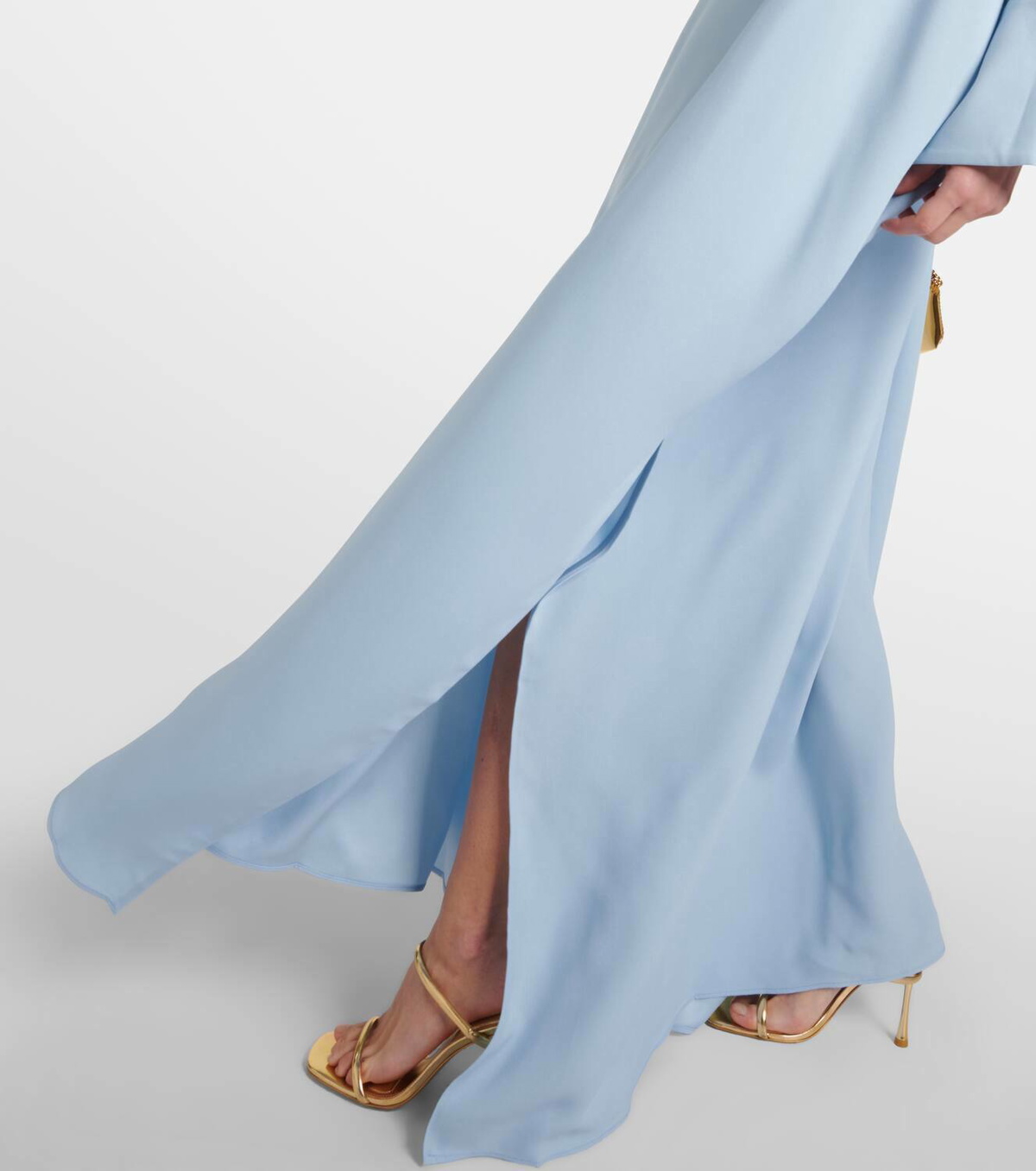Taller Marmo Mila off-shoulder crêpe kaftan Taller Marmo