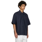 Marni Navy Bowling Short Sleeve Shirt