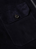 Ralph Lauren Purple label - Suede Bomber Jacket - Blue