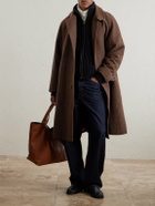 Kaptain Sunshine - Umbrella Wool-Blend Car Coat - Brown