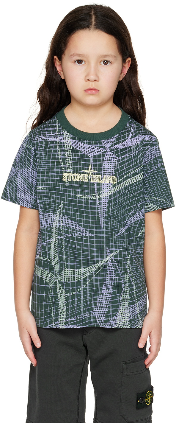 Stone Island Kids Boys T Shirt In Mint