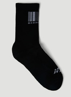 VTMNTS - Barcode Socks in Black