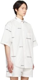 Balenciaga White Printed Shirt