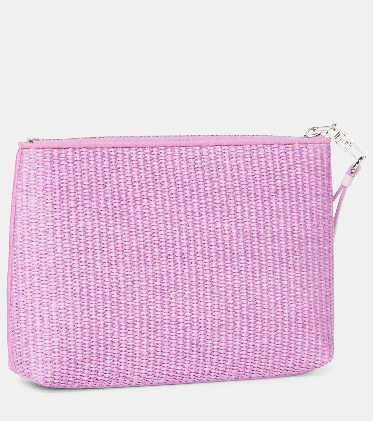 Givenchy Logo raffia-effect pouch Givenchy