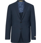 Canali - Storm-Blue Kei Slim-Fit Unstructured Wool Suit Jacket - Blue