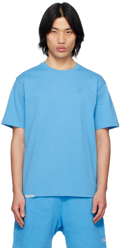 Photo: AAPE by A Bathing Ape Blue Embroidered T-Shirt