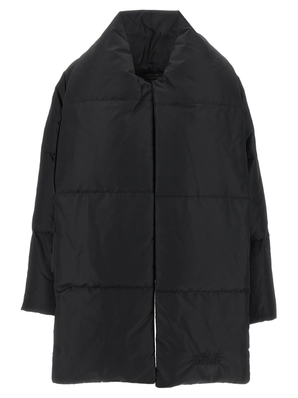 MM6 Maison Margiela Off-White Hooded Down Puffer Jacket MM6 Maison