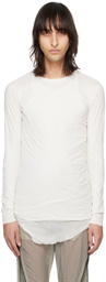 Rick Owens Off-White Double Long Sleeve T-Shirt
