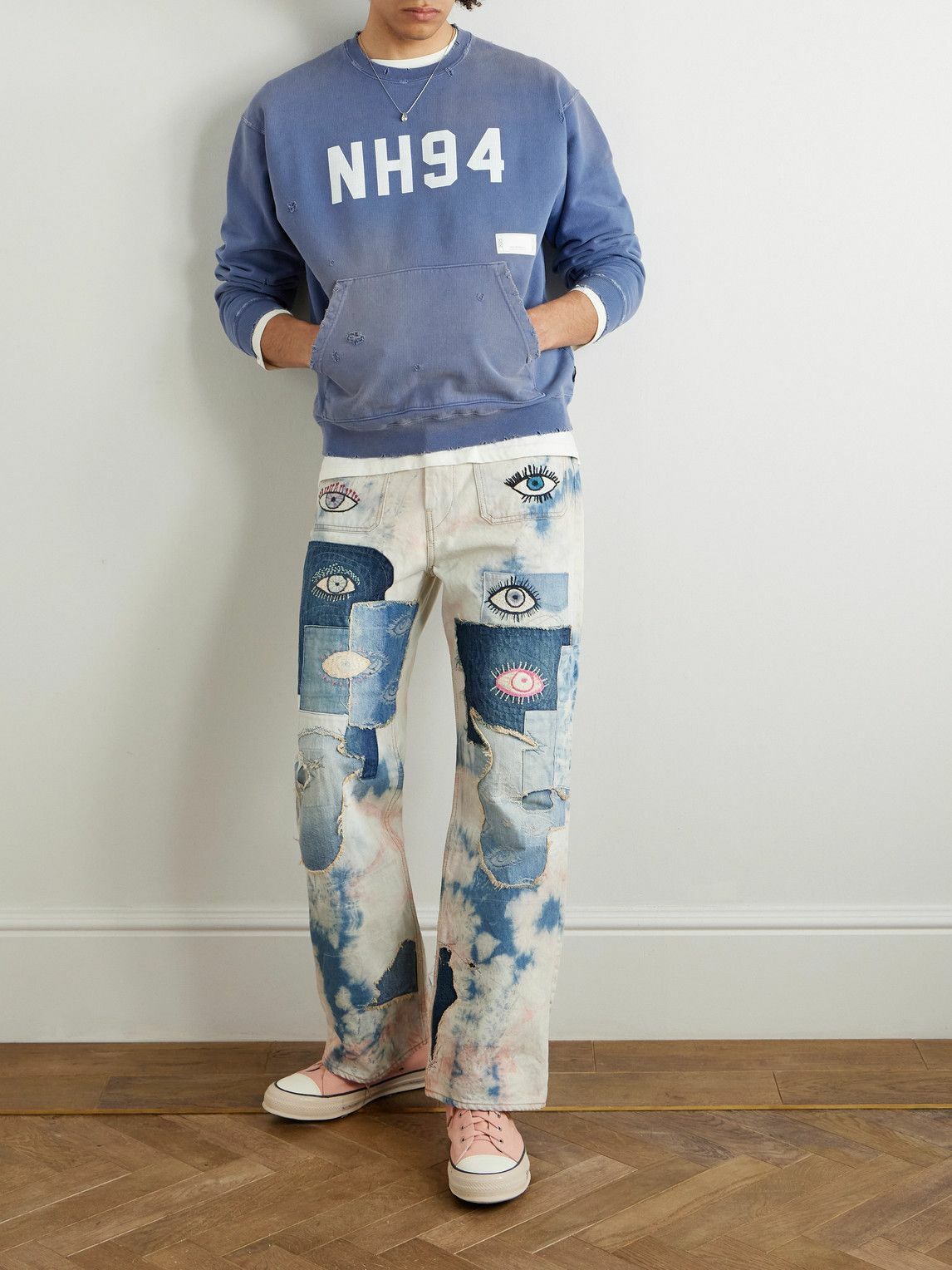 トップス NEIGHBORHOOD SAVAGE CREWNECK SWEATER NEIGHBORHOOD wool blend jumper Savage Crewneck Sweater PRM EU