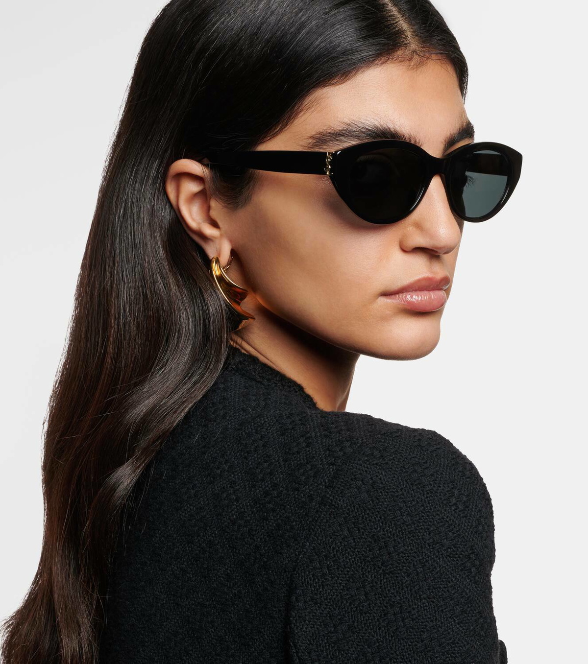 SAINT LAURENT キャットアイフレムサンクラス SLM148 001 Saint Laurent SL M148 cat-eye sunglasses Saint Laurent