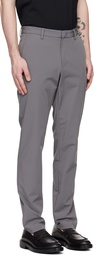 BOSS Gray Slim-Fit Trousers