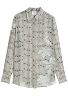 Forte_forte Python-print Silk-chiffon Shirt Multicoloured