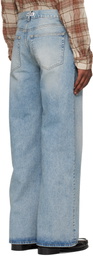 HOPE Blue Low-Waist Wide-Leg Jeans