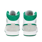 Air Jordan Men's 1 Mid SE 'Metallic Pack' Sneakers in White/Green/Smoke Grey